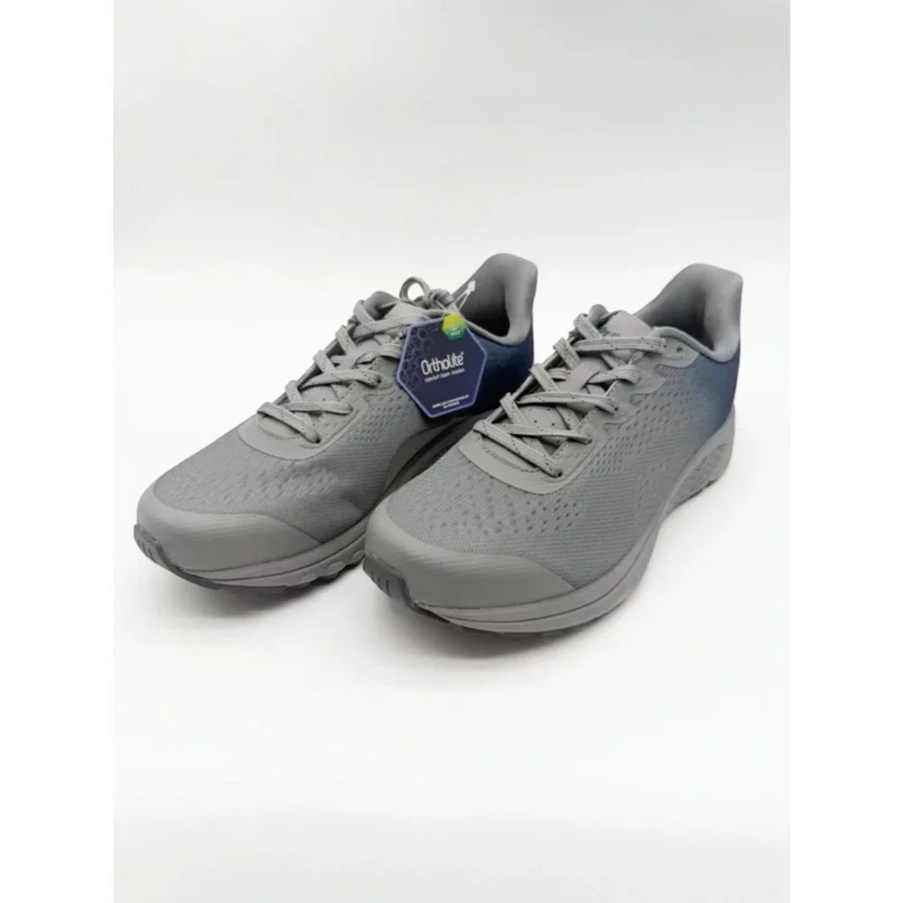 Propet One Evolve Mens Orthotic Walking Sneakers Mesh Gray Blue 10 Xtra Wide NEW
